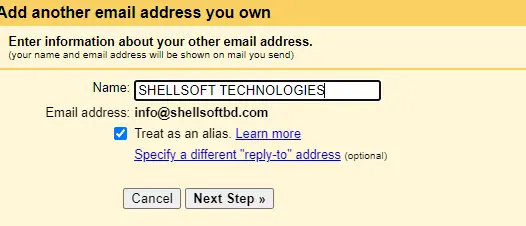 Webmail to Gmail Setup