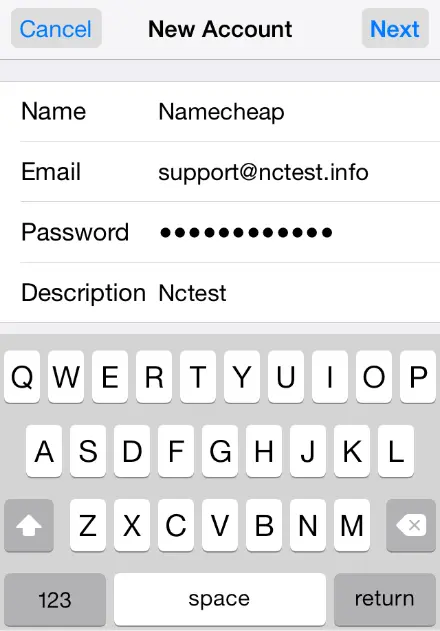 Webmail to iPhone